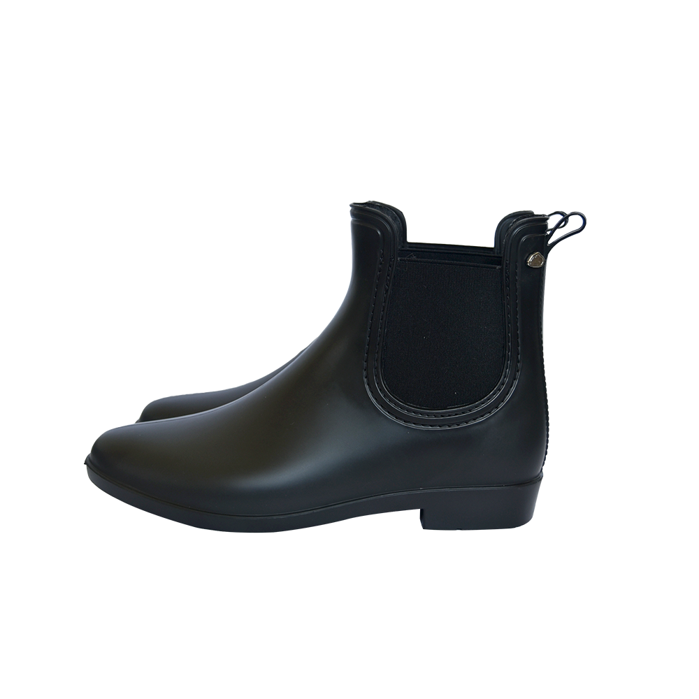 Womens black top gumboots